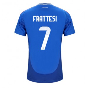 Fotbalové Dres Itálie Davide Frattesi #7 Domácí Oblečení ME 2024 Krátký Rukáv